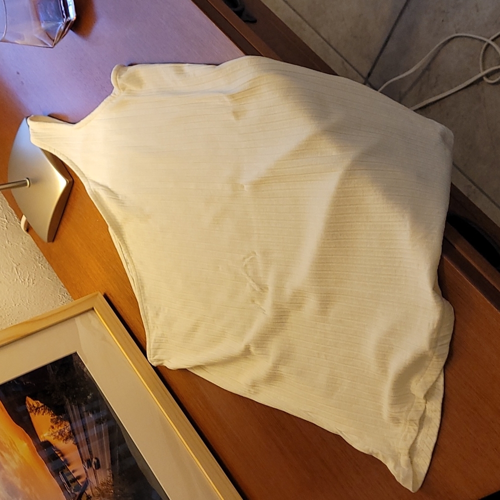 H&M off the shoulder cream shirt. Size medium